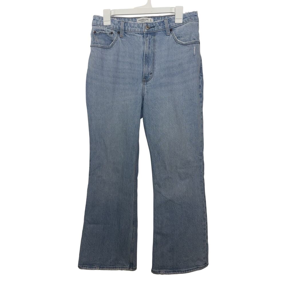 Abercrombie & Fitch Curve Love The Vintage Flare Light Wash High Rise 31 12S